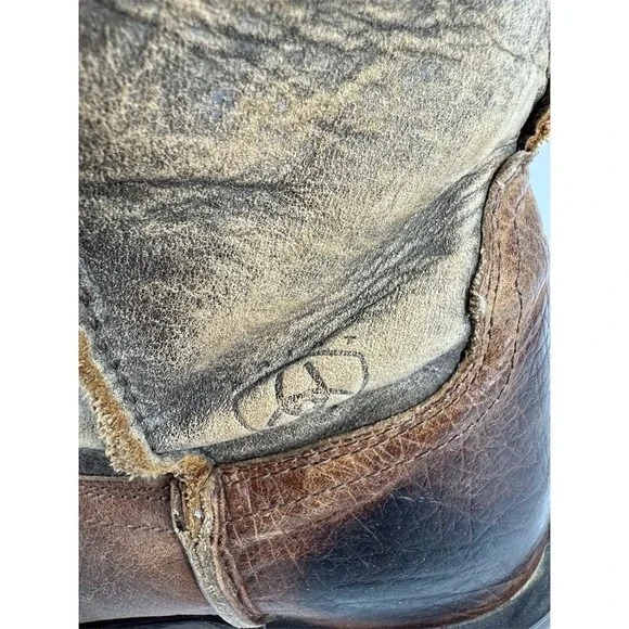 Ariat Men's Rambler Western Cowboy‎ Boots Brown Size 10D Square Toe - Picture 5 of 14